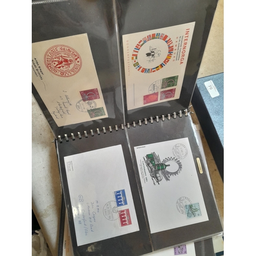 151 - Stamps : Collection of Europa Covers and stamps in an FDC album