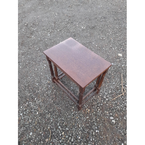 167 - 2 x Victorian bedroom chairs and nest of tables