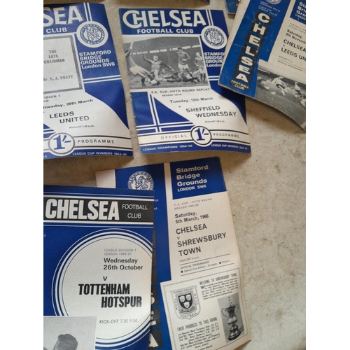 43 - Ephemera : Chelsea football club programmes from mid 1960s, cabinet cards black and white portraits ... 