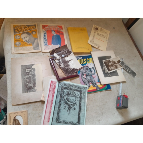 43 - Ephemera : Chelsea football club programmes from mid 1960s, cabinet cards black and white portraits ... 