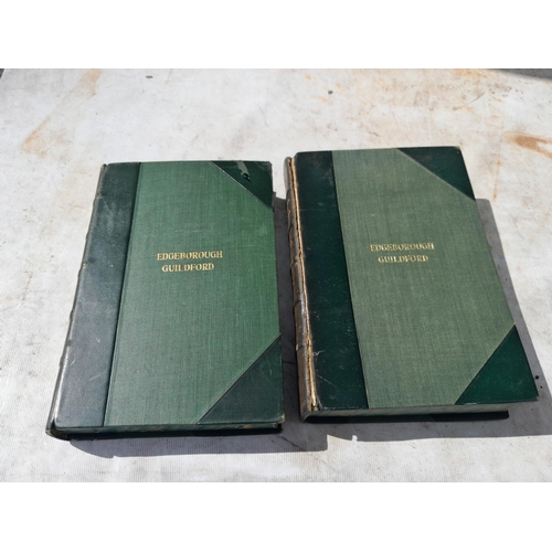 47 - 2 x volumes : 2 1/2 calf leather bound volumes, condition varies : The Book of the Blue Sea by Newbo... 