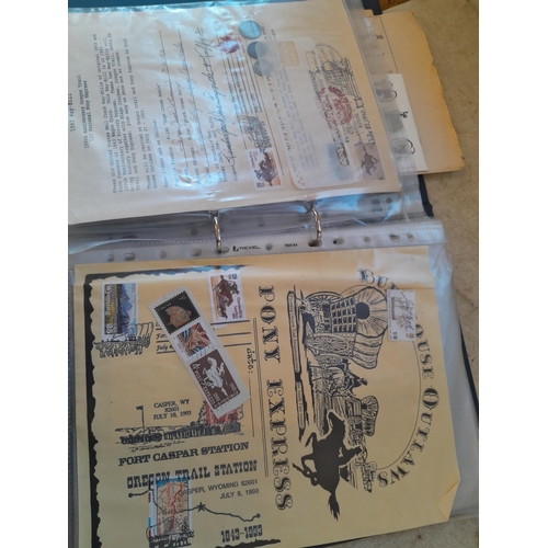 50 - Box of oddments : Prinz binoculars, brassware, stamps First Day Covers and other items