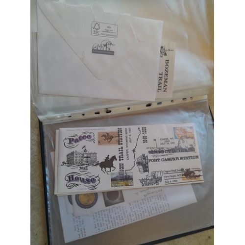 50 - Box of oddments : Prinz binoculars, brassware, stamps First Day Covers and other items