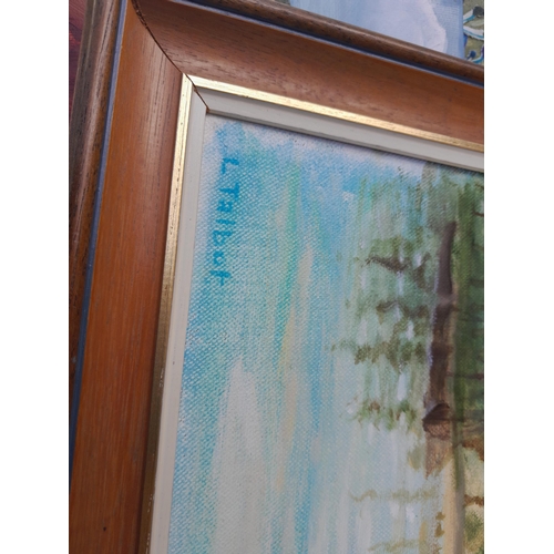 54 - Collection of oils and acrylics and mixed media works