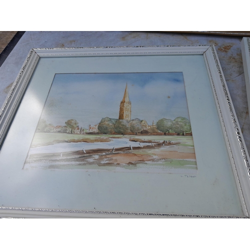 54 - Collection of oils and acrylics and mixed media works