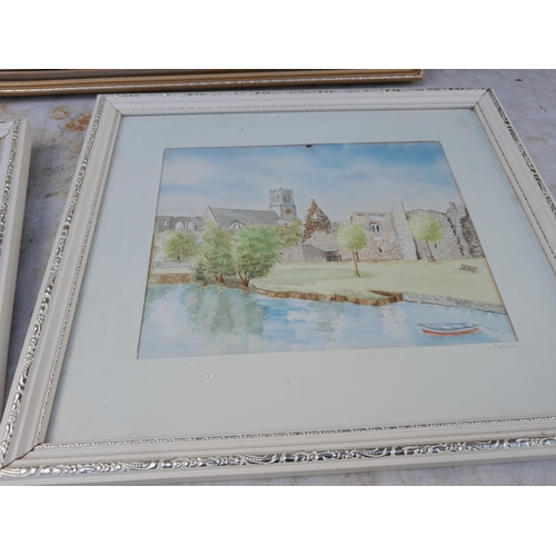 54 - Collection of oils and acrylics and mixed media works