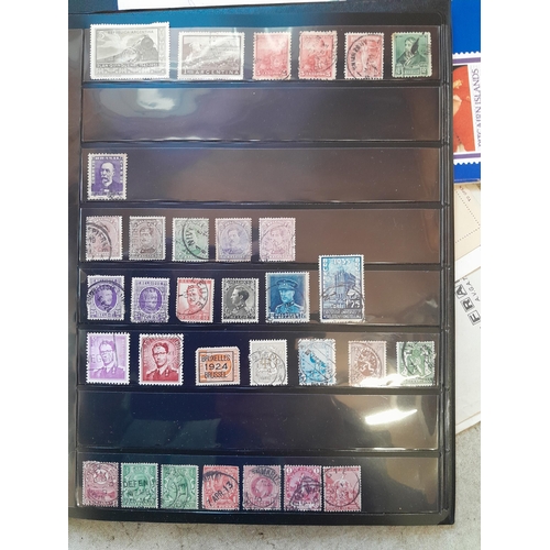 51 - Stamps : loose  and on paper, 2 x stockbooks word collection mainly used some more interesting earli... 