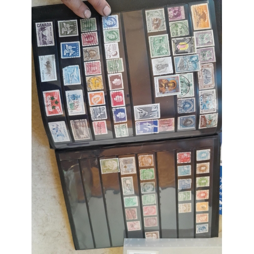 51 - Stamps : loose  and on paper, 2 x stockbooks word collection mainly used some more interesting earli... 