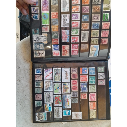 51 - Stamps : loose  and on paper, 2 x stockbooks word collection mainly used some more interesting earli... 