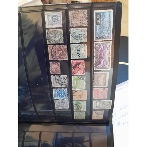 51 - Stamps : loose  and on paper, 2 x stockbooks word collection mainly used some more interesting earli... 