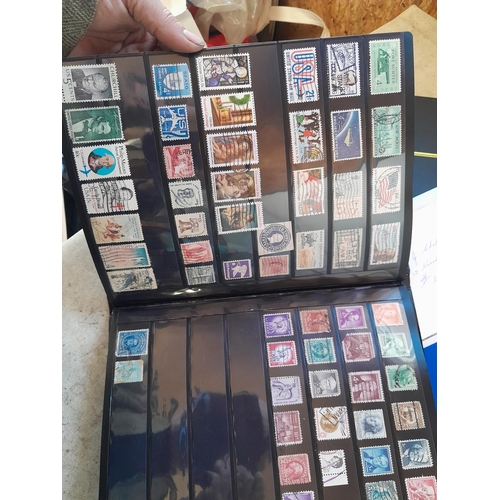 51 - Stamps : loose  and on paper, 2 x stockbooks word collection mainly used some more interesting earli... 