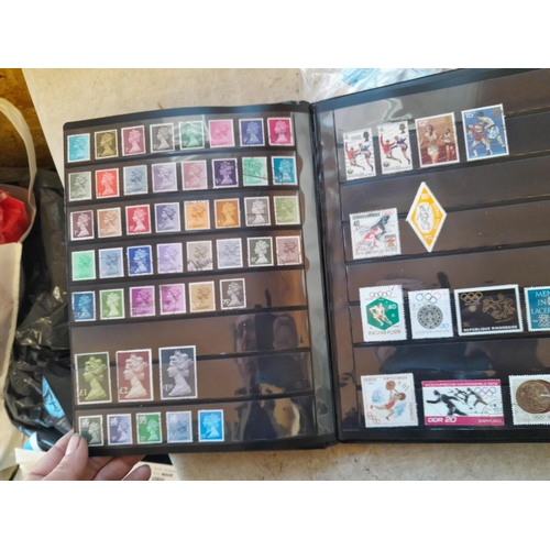 51 - Stamps : loose  and on paper, 2 x stockbooks word collection mainly used some more interesting earli... 