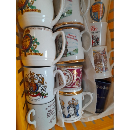 57 - Assorted mixed era commemorative ware