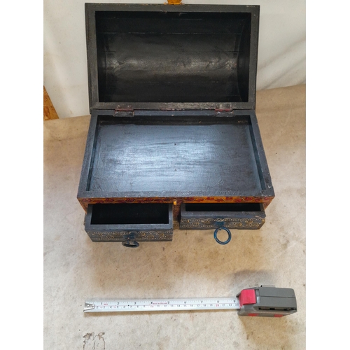 58 - Painted wooden box