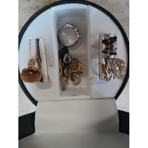62 - Costume jewellery : modern pocket watches, necklaces etc.
