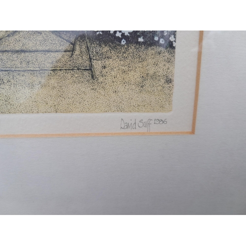 68 - Quantity of mirrors, pictures, tapestry : Ltd edition prints by D Suff, watercolours by Charmaine Wi... 