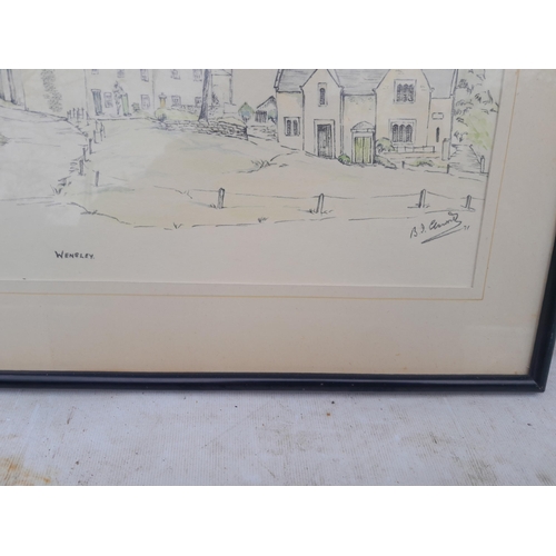 68 - Quantity of mirrors, pictures, tapestry : Ltd edition prints by D Suff, watercolours by Charmaine Wi... 