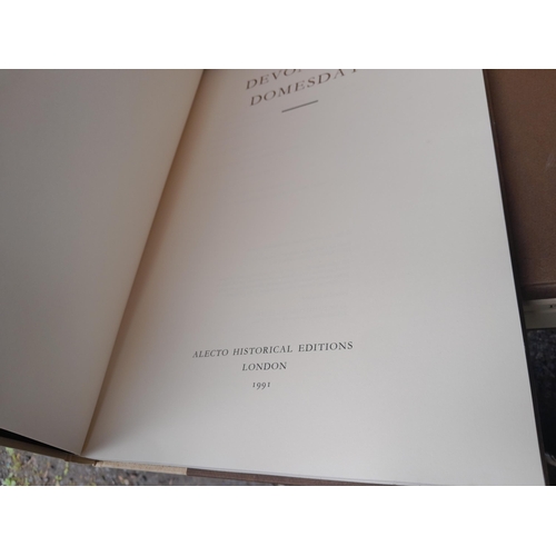 73 - Alecto Historical editions in slip cover,  Domesday book with Devonshire 1991 edition