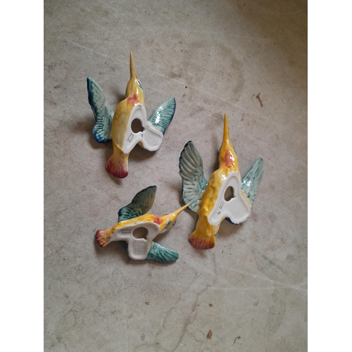 88 - Set of three Beswick Flying Kingfishers all in good order