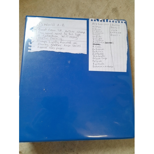 96 - Binder of mainly used stamps with an approx vendor stocklist