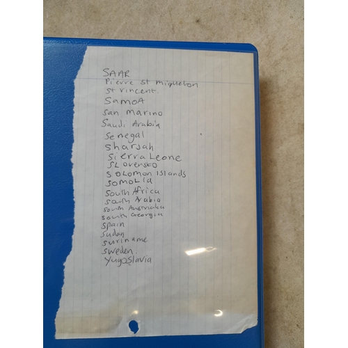 99 - Binder of mainly used stamps with an approx vendor stocklist