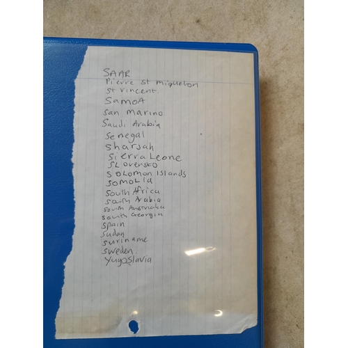 99 - Binder of mainly used stamps with an approx vendor stocklist