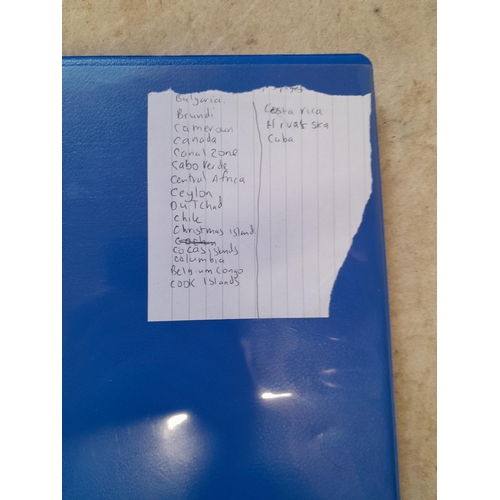 100 - Binder of mainly used stamps with an approx vendor stocklist