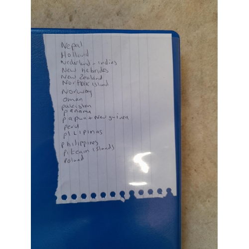 101 - Stamps : A binder of mainly used stamps with an approx vendor stocklist