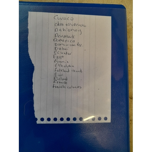 102 - Stamps : A binder of mainly used stamps with an approx vendor stocklist