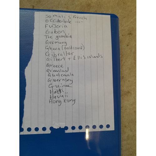 103 - Stamps : A binder of mainly used stamps with an approx vendor stocklist