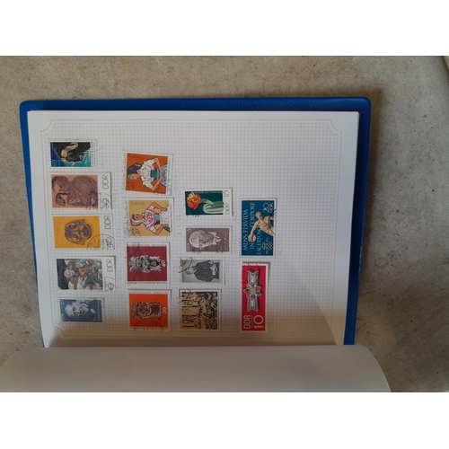 103 - Stamps : A binder of mainly used stamps with an approx vendor stocklist