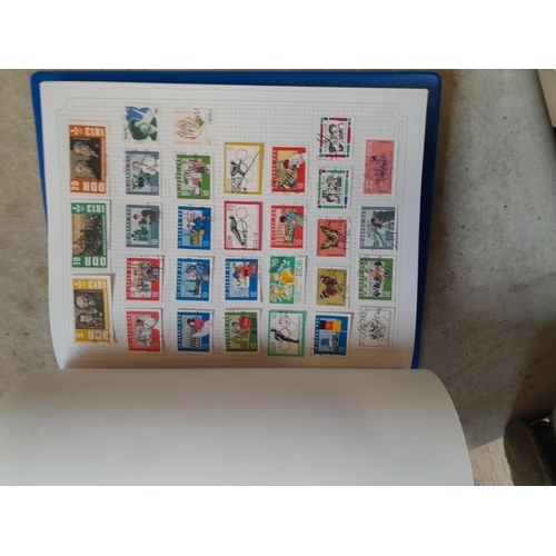 103 - Stamps : A binder of mainly used stamps with an approx vendor stocklist