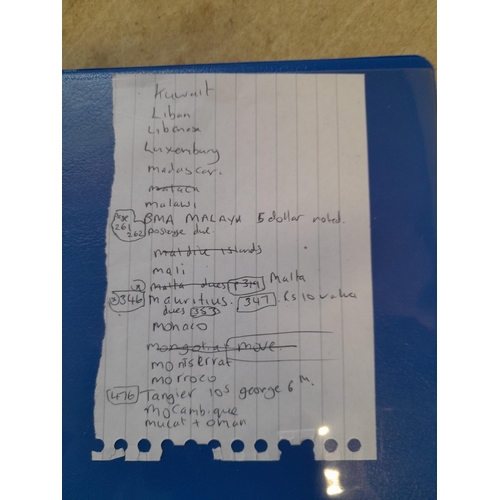 104 - Stamps : A binder of mainly used stamps with an approx vendor stocklist