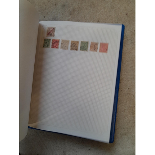 104 - Stamps : A binder of mainly used stamps with an approx vendor stocklist