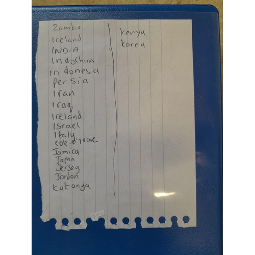 105 - Stamps : A binder of mainly used stamps with an approx vendor stocklist