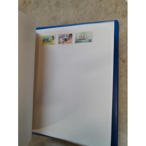 105 - Stamps : A binder of mainly used stamps with an approx vendor stocklist