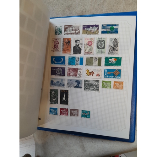 105 - Stamps : A binder of mainly used stamps with an approx vendor stocklist