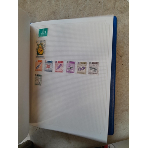 105 - Stamps : A binder of mainly used stamps with an approx vendor stocklist