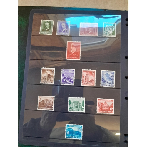113 - Stamps : Germany collection 1933 - 1945. High catalogue value, Danzig overprint set, 1934 profession... 