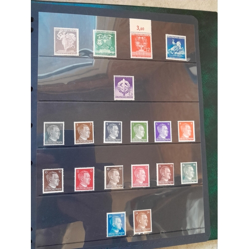 113 - Stamps : Germany collection 1933 - 1945. High catalogue value, Danzig overprint set, 1934 profession... 