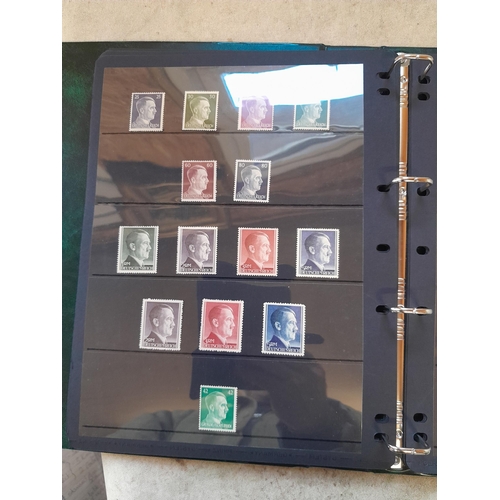 113 - Stamps : Germany collection 1933 - 1945. High catalogue value, Danzig overprint set, 1934 profession... 