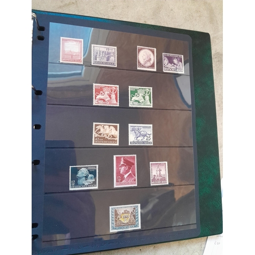 113 - Stamps : Germany collection 1933 - 1945. High catalogue value, Danzig overprint set, 1934 profession... 