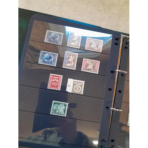 113 - Stamps : Germany collection 1933 - 1945. High catalogue value, Danzig overprint set, 1934 profession... 