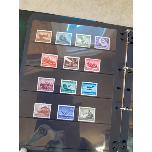 113 - Stamps : Germany collection 1933 - 1945. High catalogue value, Danzig overprint set, 1934 profession... 