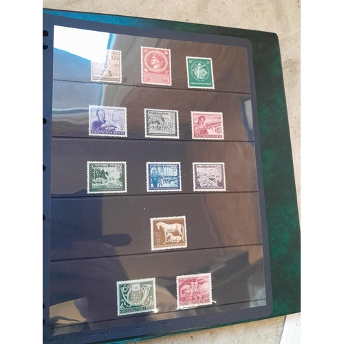 113 - Stamps : Germany collection 1933 - 1945. High catalogue value, Danzig overprint set, 1934 profession... 