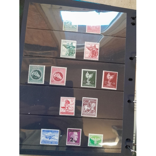 113 - Stamps : Germany collection 1933 - 1945. High catalogue value, Danzig overprint set, 1934 profession... 