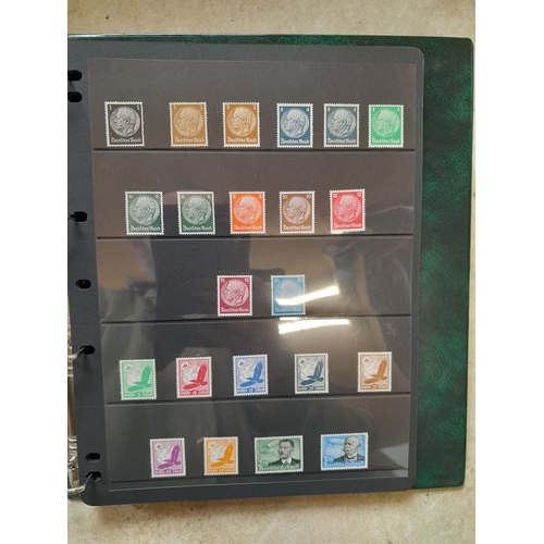 113 - Stamps : Germany collection 1933 - 1945. High catalogue value, Danzig overprint set, 1934 profession... 