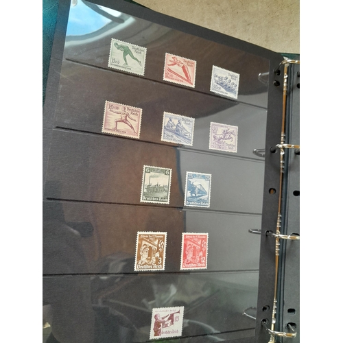 113 - Stamps : Germany collection 1933 - 1945. High catalogue value, Danzig overprint set, 1934 profession... 