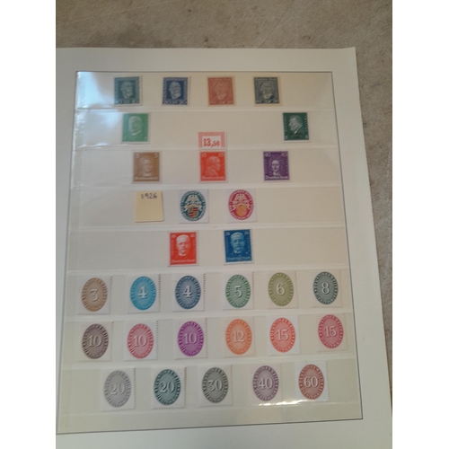 125 - Stamps : German Empire 2 pages on Linder hingless high cat value 300 euros 2022 / 2023, mainly mint ... 