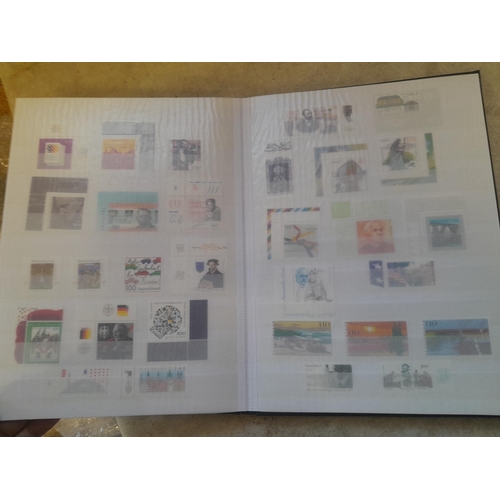 127 - Stamps : Germany Empire and West Germany offered mainly mint in a stock book, better stamps noticed